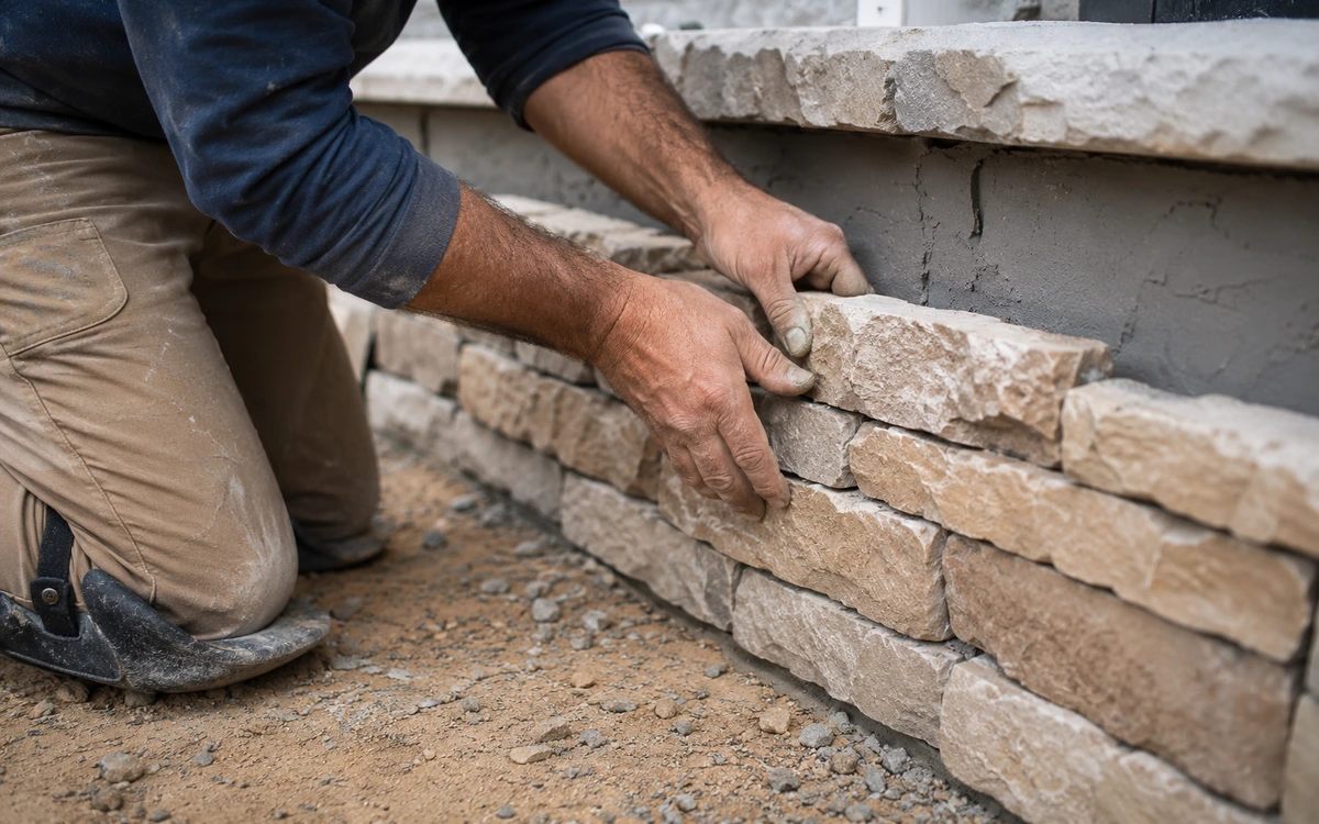 Exterior stone installation contractor